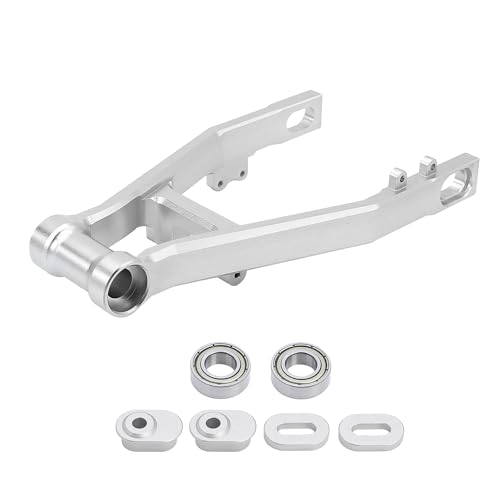 AFCAHEH Aluminium 7075 Hinterradschwinge mit Einstellbarer Radkettenspannung for LOSI 1/4 PROMOTO-MX Motorrad LOS06000 LOS06002 LOS264000(Swing Arm Silver) von AFCAHEH