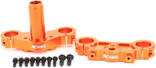 AFCAHEH Aluminium-Gabelbrückensatz for 1/4 Losi Promoto MX Motorrad RC Upgrades Teil #LOS364006(Orange) von AFCAHEH