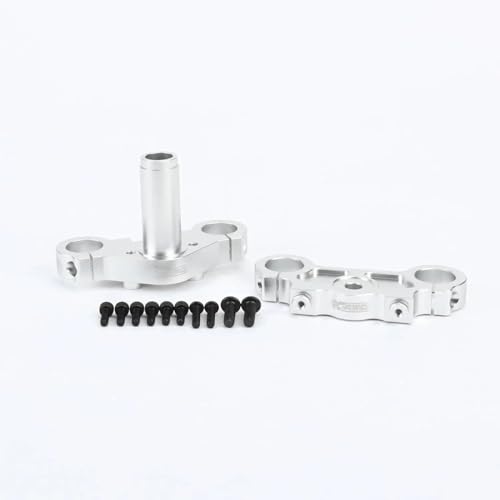 AFCAHEH Aluminium-Gabelbrückensatz for 1/4 Losi Promoto MX Motorrad RC Upgrades Teil #LOS364006(Silver) von AFCAHEH