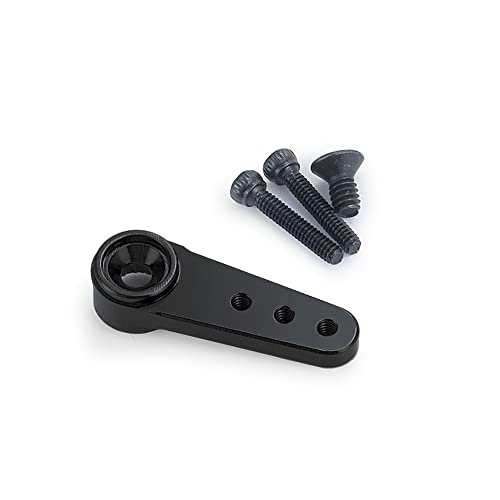 AFCAHEH Aluminium Legierung Servo Halterung for Axial SCX24 1/24 RC Rock Crawler Auto LKW Modell Upgrade Teile(Servo Arm-Black) von AFCAHEH