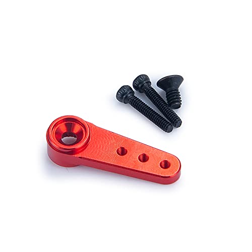 AFCAHEH Aluminium Legierung Servo Halterung for Axial SCX24 1/24 RC Rock Crawler Auto LKW Modell Upgrade Teile(Servo Arm-Red) von AFCAHEH