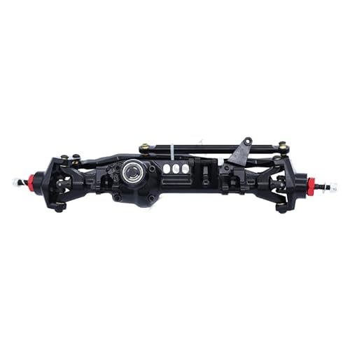 AFCAHEH Aluminium Vorne Hinten Achsen for 1/10 Axial SCX10 III Bronco AXI03014T1 Achse RC Crawler Auto Upgrade Teil(Front axle Black) von AFCAHEH