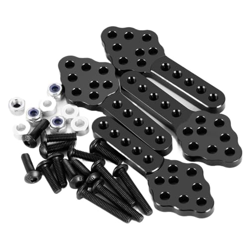 AFCAHEH Aluminiumlegierung Einstellbare Vorder- und Hinterradaufhängung Stoßdämpferhalterung Lift Kit for Axial SCX10 1/10 RC Crawler Auto Upgrade Teile von AFCAHEH