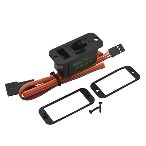 AFCAHEH Big Power TOC Schalter Futaba Stecker/Hohe Strom (Mit LED Power Anzeige) for Empfänger ESC Lipo Batterie RC Flugzeug von AFCAHEH