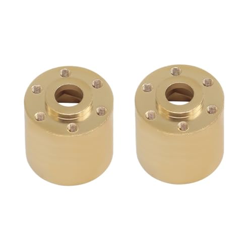 AFCAHEH Brass Wheel Hex Hub Adapter Weights for 1.9 2.2 Beadlock Wheel Rim RC Crawler Car Axial SCX10 Capra TRX4 TRX6 VS4-10 Gen8(A 22MM 2pcs) von AFCAHEH