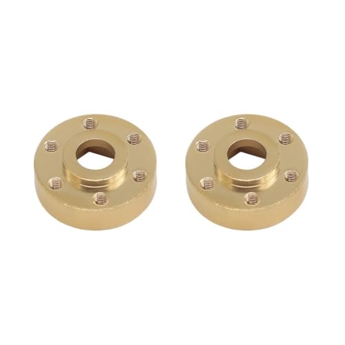 AFCAHEH Brass Wheel Hex Hub Adapter Weights for 1.9 2.2 Beadlock Wheel Rim RC Crawler Car Axial SCX10 Capra TRX4 TRX6 VS4-10 Gen8(A 6MM 2pcs) von AFCAHEH