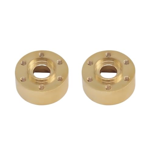 AFCAHEH Brass Wheel Hex Hub Adapter Weights for 1.9 2.2 Beadlock Wheel Rim RC Crawler Car Axial SCX10 Capra TRX4 TRX6 VS4-10 Gen8(A 9MM 2pcs) von AFCAHEH
