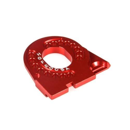 AFCAHEH CNC Aluminium Legierung Motor Halterung for TRX-4 TRX4 1/10 RC Crawler Auto Upgrade Teile(Rood) von AFCAHEH