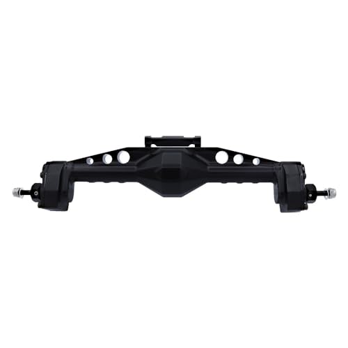 AFCAHEH CNC-Aluminium-Portalachse vorne und hinten, verstellbare obere Verbindungshalterungen for 1/10 Axial SCX10 III AXI03007 RC Crawler Truck Upgrade(Rear axle Black) von AFCAHEH