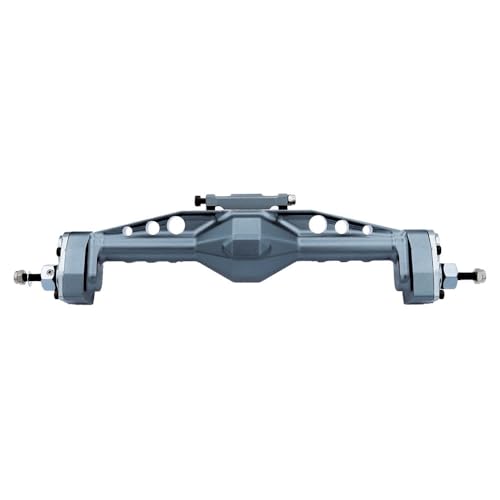 AFCAHEH CNC-Aluminium-Portalachse vorne und hinten, verstellbare obere Verbindungshalterungen for 1/10 Axial SCX10 III AXI03007 RC Crawler Truck Upgrade(Rear axle Gray) von AFCAHEH