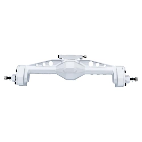 AFCAHEH CNC-Aluminium-Portalachse vorne und hinten, verstellbare obere Verbindungshalterungen for 1/10 Axial SCX10 III AXI03007 RC Crawler Truck Upgrade(Rear axle Silver) von AFCAHEH