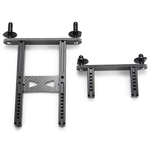 AFCAHEH Carbon Fiber Vorne Hinten Auto Shell Spalte Körper Post Halterung for TRX-4 Chevrolet Frühen Bronco 1/10 RC Auto Upgrade Teile(Front and Rear) von AFCAHEH