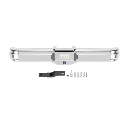 AFCAHEH Chrom Aluminium Vorne Stoßstange Hinten for 1/10 RC Crawler Auto FMS FCX10 K5 Upgrade Teil(Rear) von AFCAHEH