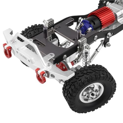 AFCAHEH Die Frontstoßstange aus Metall ist als Kollisionsschutz for 1/16 WPL C14 C24 C24-1 ferngesteuerte Autos mit 4WD-LKW-Schienen-Upgrade-Teile geeignet(Zwart) von AFCAHEH