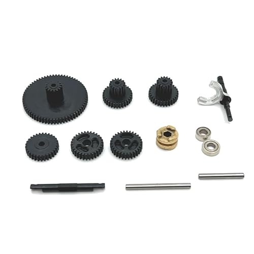AFCAHEH Dual Speed ​​Getriebe Getriebe for 1/24 FCX24 FCX18 Brecher Chevrolet K5 Metall Upgrade Teile Kit RC Auto OP Zubehör LKW(Gear) von AFCAHEH