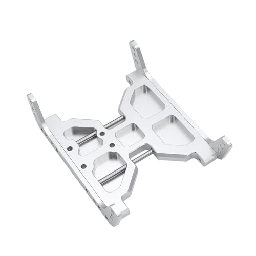 AFCAHEH Eloxiertes Aluminium-Chassis-Unterfahrschutz, Metall-Übertragungsplatte for 1/10 RC Crawler Axial Scx10 Capra 1.9 UTB, Upgrade-Teile(Silver) von AFCAHEH