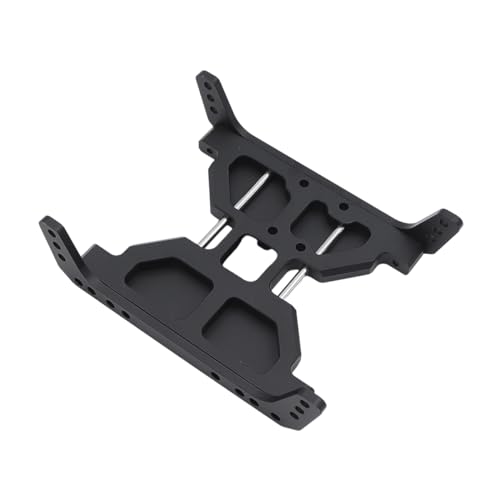 AFCAHEH Eloxiertes Aluminium-Chassis-Unterfahrschutz, Metall-Übertragungsplatte for 1/10 RC Crawler Axial Scx10 Capra 1.9 UTB, Upgrade-Teile(Zwart) von AFCAHEH