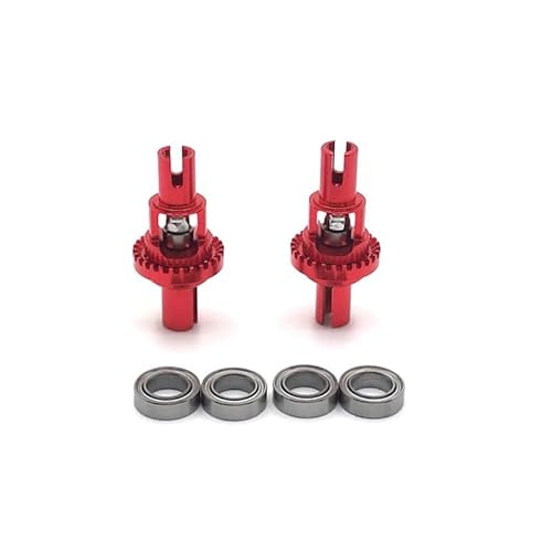 AFCAHEH Fernbedienung Auto Teile Metall Upgrade Differential for 1/28 284131 K969 K979 K989 K999 P929 P939(Rood) von AFCAHEH