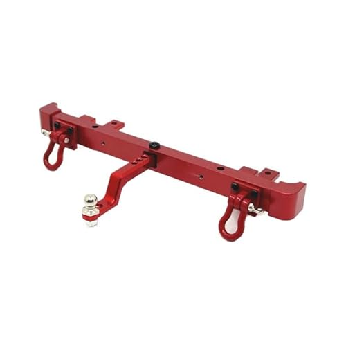 AFCAHEH Fernbedienung Auto Zubehör Metall Verbesserte Hinten Stoßstange Anhänger Haken for MN Modell 1/12 MN82 LC79 RC Auto Teile(Rood) von AFCAHEH