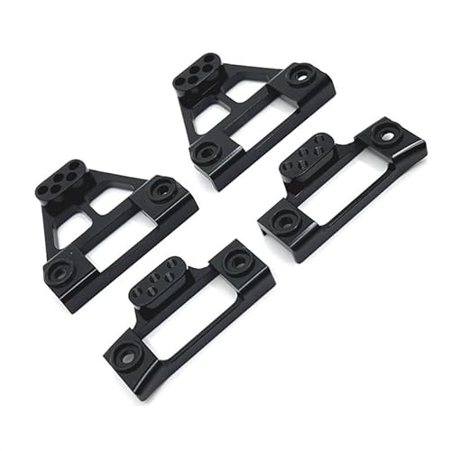 AFCAHEH Geeignet for 1/12 H12Y H12Y+ RC-Auto-Metallteile, verbesserte vordere und hintere Aufhängungshalterungen, Chassisverstärkung(Zwart) von AFCAHEH