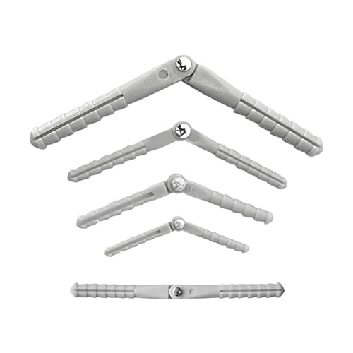 AFCAHEH HY 20 Stück D2.0 D2.5 D4.5 Kunststoff-Nadelscharnierstifte, Drehgelenke und runde Scharniere, Stichstifte for RC-Flugzeugmodelle(20 pcs D2.5x43) von AFCAHEH