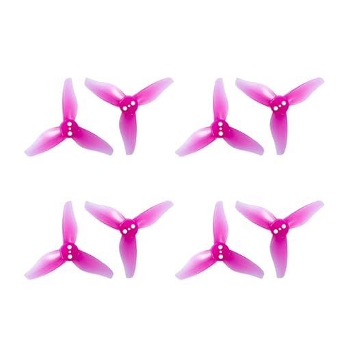 AFCAHEH Hurricane 2023 2x2,3 2 Zoll 3-Blatt Propeller 3 Löcher for 1105-1108 Motor RC Drone FPV Racing Zahnstocher(2023 1.5mm Pink) von AFCAHEH
