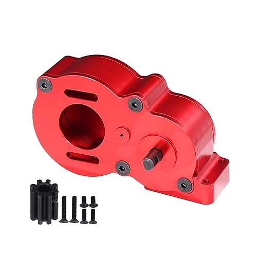 AFCAHEH LCG Unteren Schwerpunkt Schienen 313mm Carbon Fiber Chassis Rahmen Träger for 1/10 RC Crawler Axial SCX10 I II III Capra(Gearbox Red) von AFCAHEH