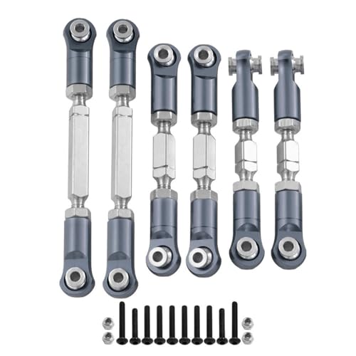 AFCAHEH Lenkung Link Rod Set for ARRMA Mojave 4X4 4S BLX Desert Truck RTR 1/8 RC Monster Trucks Auto Aluminium Legierung Teile von AFCAHEH