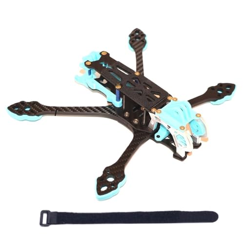 AFCAHEH MARK5 Mark 5 DC 5 Zoll 222 MM 225 FPV Carbonfaserrahmen for MARK5-DC-Lufteinheit FPV-Kamera Freestyle RC Racing Drones(Blauw) von AFCAHEH