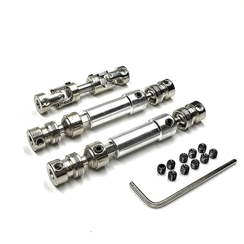 AFCAHEH MN128 MN86 MN86S MN86K MN86KS MN G500 3 stücke for Metall Antriebswelle CVD Antriebswelle 1/12 RC Auto Upgrade Teile Zubehör(White) von AFCAHEH