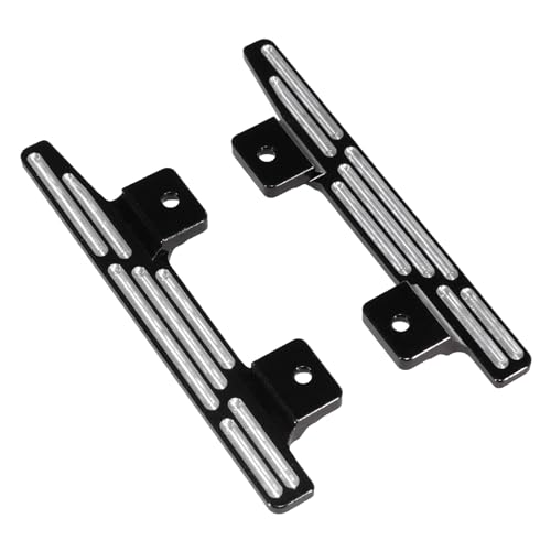 AFCAHEH MN82 LC79 MN78 Aluminium Seitenpedal Modifikation Links Rechts Fußpedale for MN 82 1/12 RC Crawler Auto Ersatz Upgrade Teile(Zwart) von AFCAHEH