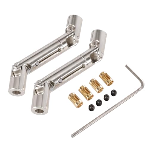 AFCAHEH MN98 MN99s Metall-Antriebswelle der zweiten Generation mit 3 mm bis 4 mm Wellenhülse 1/12 RC-Auto-Upgrade-Teilezubehör(2PCS) von AFCAHEH
