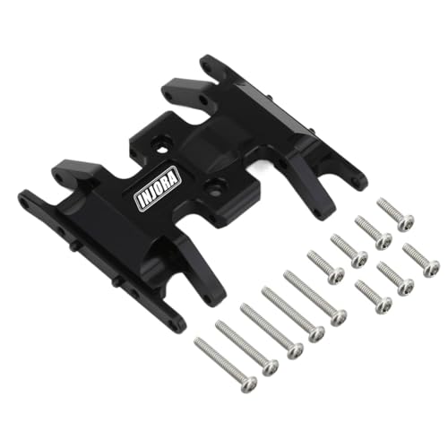 AFCAHEH Messing/Aluminium Unterfahrschutz Getriebehalterung 1 STÜCKE for 1/24 RC Crawler Axial SCX24 Upgrade Teile(Black Aluminum) von AFCAHEH