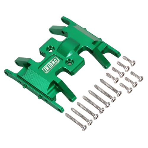 AFCAHEH Messing/Aluminium Unterfahrschutz Getriebehalterung 1 STÜCKE for 1/24 RC Crawler Axial SCX24 Upgrade Teile(Green Aluminum) von AFCAHEH