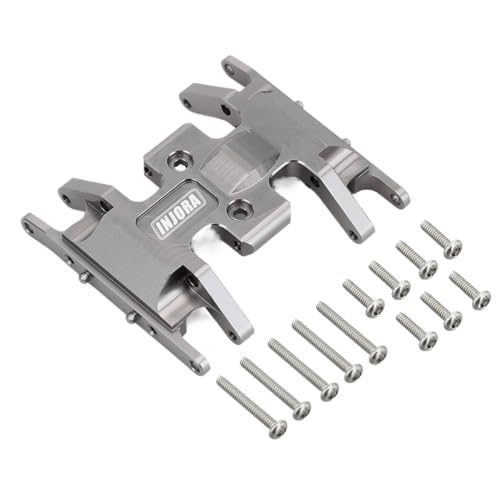 AFCAHEH Messing/Aluminium Unterfahrschutz Getriebehalterung 1 STÜCKE for 1/24 RC Crawler Axial SCX24 Upgrade Teile(Grey Aluminum) von AFCAHEH