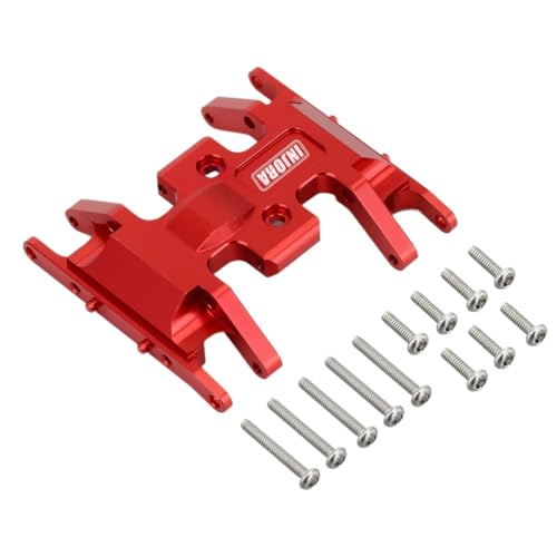 AFCAHEH Messing/Aluminium Unterfahrschutz Getriebehalterung 1 STÜCKE for 1/24 RC Crawler Axial SCX24 Upgrade Teile(Red Aluminum) von AFCAHEH