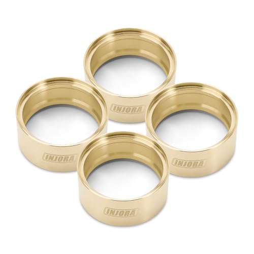 AFCAHEH Messing-Radgewichte, innere Beadlock-Ringe, 147 g, passend for 2,2-Zoll-Felgen, for 1/10 RC Crawler Car(4PCS) von AFCAHEH