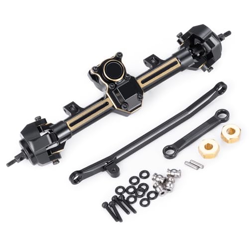 AFCAHEH Messinggewichte erweitert/Lagerlänge Portalachse for Axial SCX24 Deadbolt Wrangler C10 Gladiator Bronco 1/24 RC Auto(Extended Front) von AFCAHEH