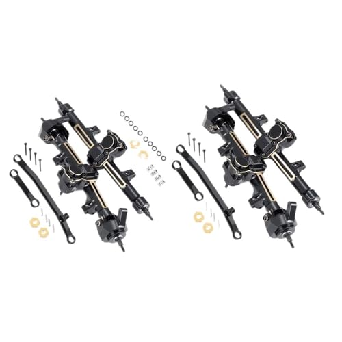 AFCAHEH Messinggewichte erweitert/Lagerlänge Portalachse for Axial SCX24 Deadbolt Wrangler C10 Gladiator Bronco 1/24 RC Auto(Extended Set) von AFCAHEH