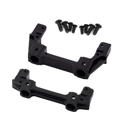 AFCAHEH Metal Front Rail Bumper Mounts Servo Stand for Axial 90047 Wrangler & SCX10 II 90046 1/10 RC Crawler Car Upgrade Parts(Zwart) von AFCAHEH