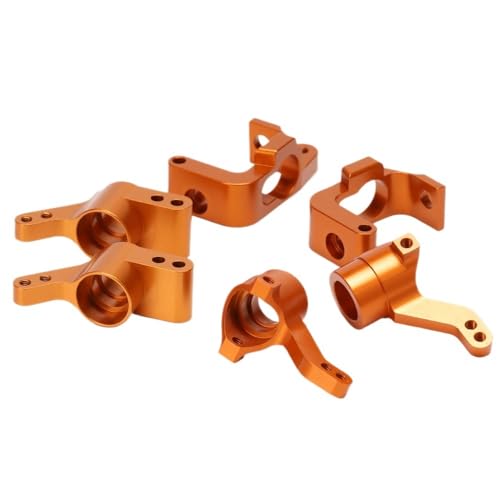 AFCAHEH Metall 101208 101209 Lenkung Vorne und Hinten Hub Carrier Knuckle Set for RC 1/10 HPI WR8 3,0 Flux Ken Block Kugel ST MT(Set Orange) von AFCAHEH