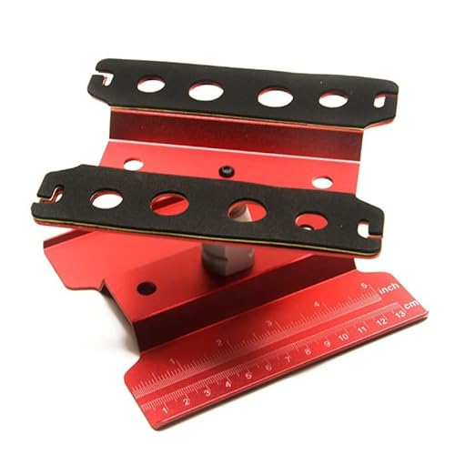 AFCAHEH Metall-Arbeitsständer, Reparaturstation, Display-Plattform for 1/18 1/24 RC-Auto TRX4M SCX24 AX24 FCX24(Blauw) von AFCAHEH