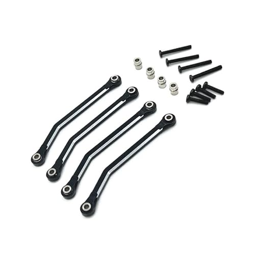 AFCAHEH Metall CNC prozess Chassis Fixed link for FMS 1/24 Xiaoqi FCX24 RC Auto Teile(Zwart) von AFCAHEH