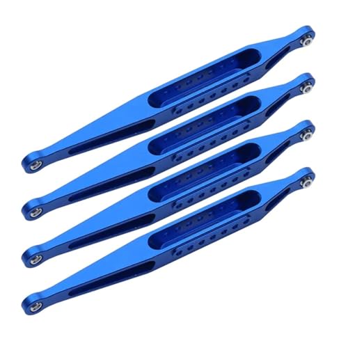 AFCAHEH Metall Oberen Unteren Chassis Link Set for Losi LMT 4WD Solide Achse Monster Truck 1/10 RC Auto Upgrade Teile(4pcs Lower Blue) von AFCAHEH