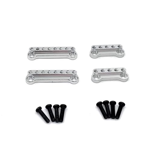 AFCAHEH Metall-Stoßdämpfer-Halterungssätze, Stoßdämpfer-Verlängerungssitzhalterung for 1/12 D90 D91 D99S MN99 MN99S RC-Auto, aktualisiert(Silver) von AFCAHEH