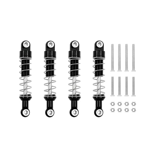 AFCAHEH Metall-Stoßdämpfer for erweiterte Feste Halterung for MN D90 MN-90 MN99S & WPL C14 C24 C34 RC-Auto-Ersatzteile(Zwart) von AFCAHEH