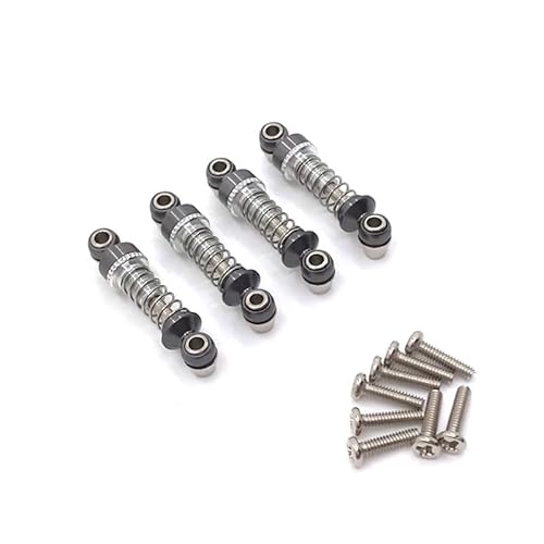 AFCAHEH Metall Upgrade Einstellbare Stoßdämpfer for Wltoys 1/28 284131 k969 K979 K989 K999 p929 p939 RC Auto Ersatzteile(Titanium) von AFCAHEH