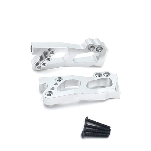 AFCAHEH Metall Upgrade Hinten Schock Halterung for WLt-oys 12427 12428 12423 FY01 FY02 FY03 RC Auto Teile(Silver) von AFCAHEH