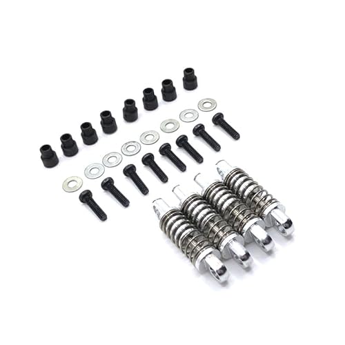 AFCAHEH Metall Upgrade Stoßdämpfer for WLtoys 1/28 284131 K969 K979 K989 K999 P929 P939 RC Auto Teile(Silver) von AFCAHEH
