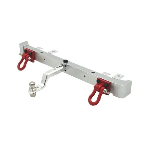 AFCAHEH Metall Verbesserte Vordere Und Hintere Stoßstange Guards for MN Modell 1/12 MN82 LC79 RC Auto Teile(Rear Bumper Silver) von AFCAHEH
